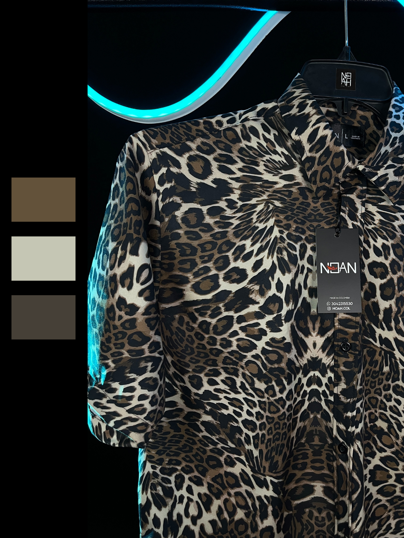 CAMISA ANIMAL PRINT CAFE