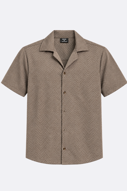 CAMISA TEXTURIZADA TAUPE