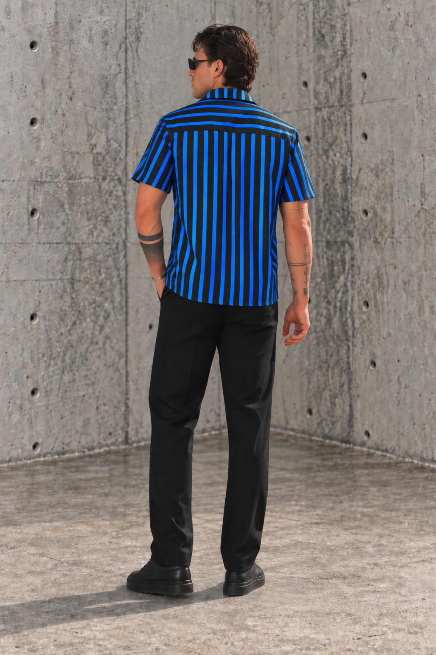 CAMISA RAYAS AZUL