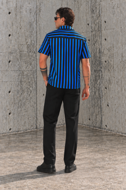 CAMISA RAYAS AZUL