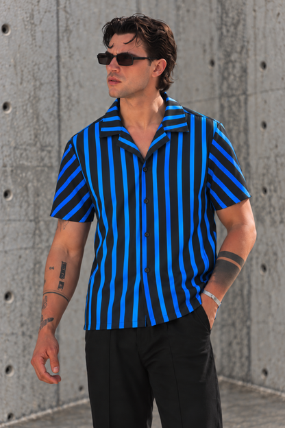 CAMISA RAYAS AZUL