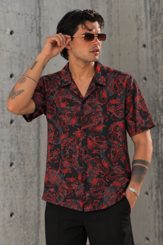 CAMISA DRAGON ROJO