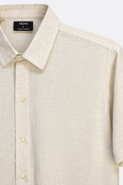 CAMISA BEIGE - TELA CHALIS