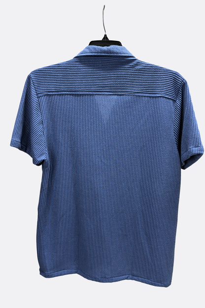 CAMISA TEXTURA AZUL