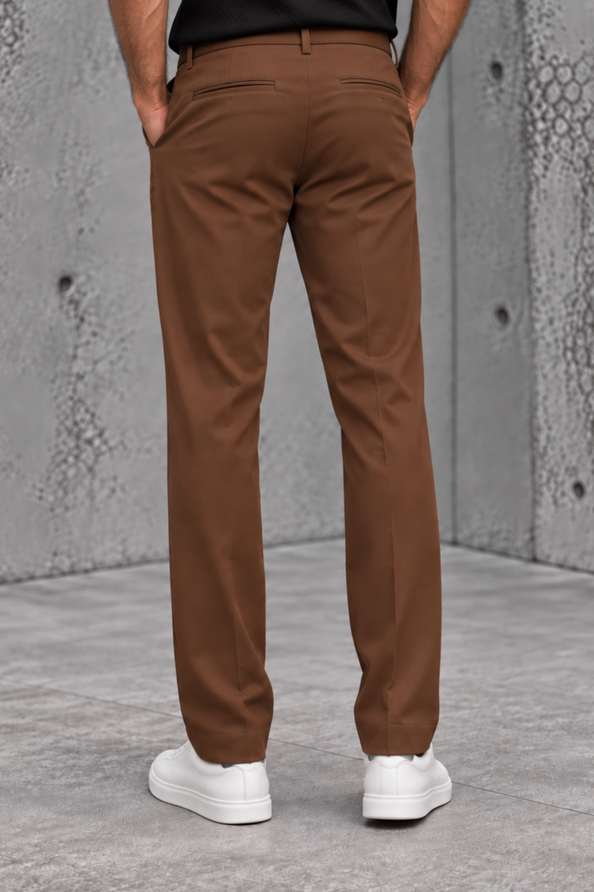 PANATALON DRIL REGULAR MARRON
