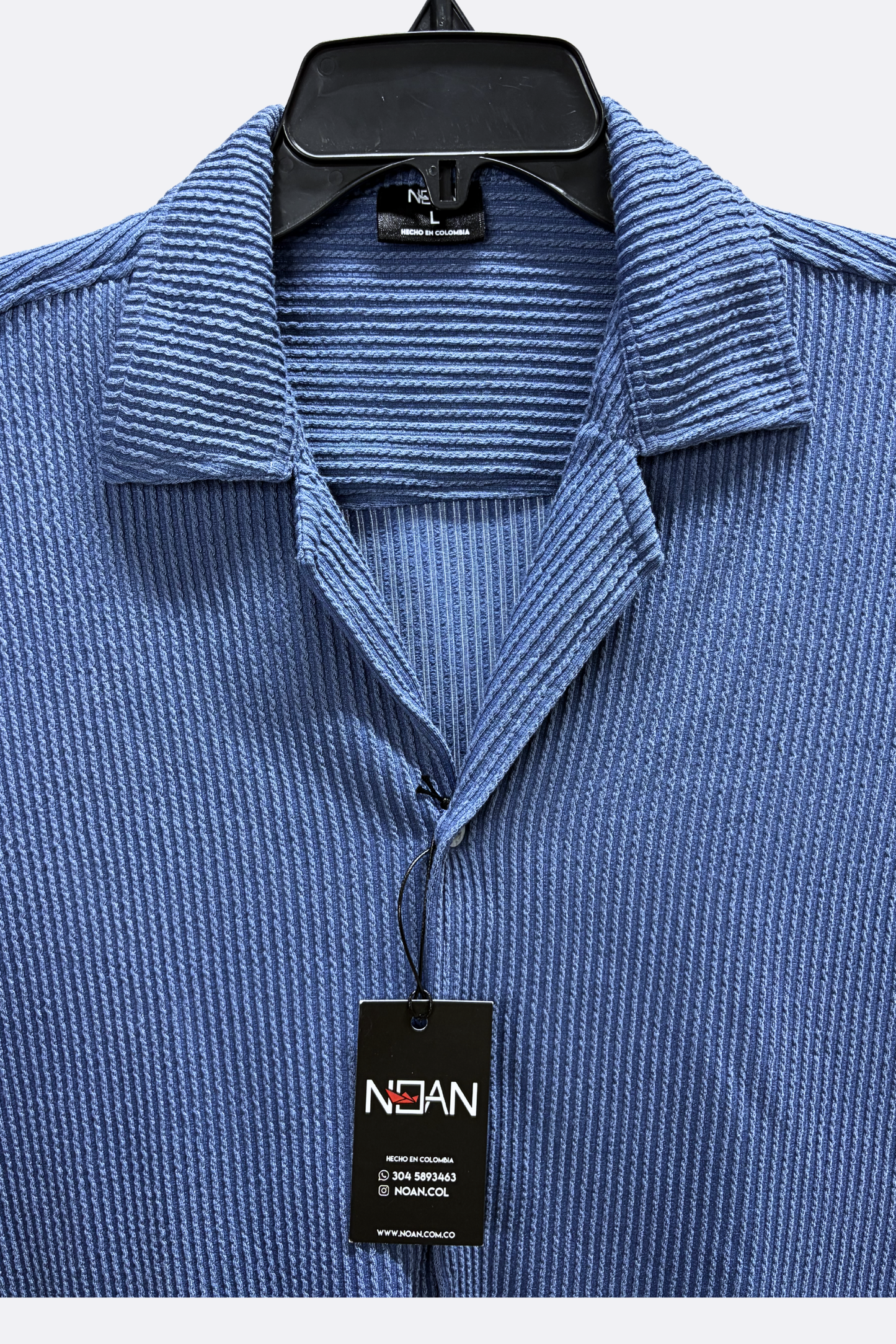 CAMISA TEXTURA AZUL