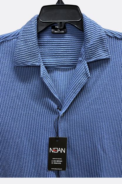 CAMISA TEXTURA AZUL