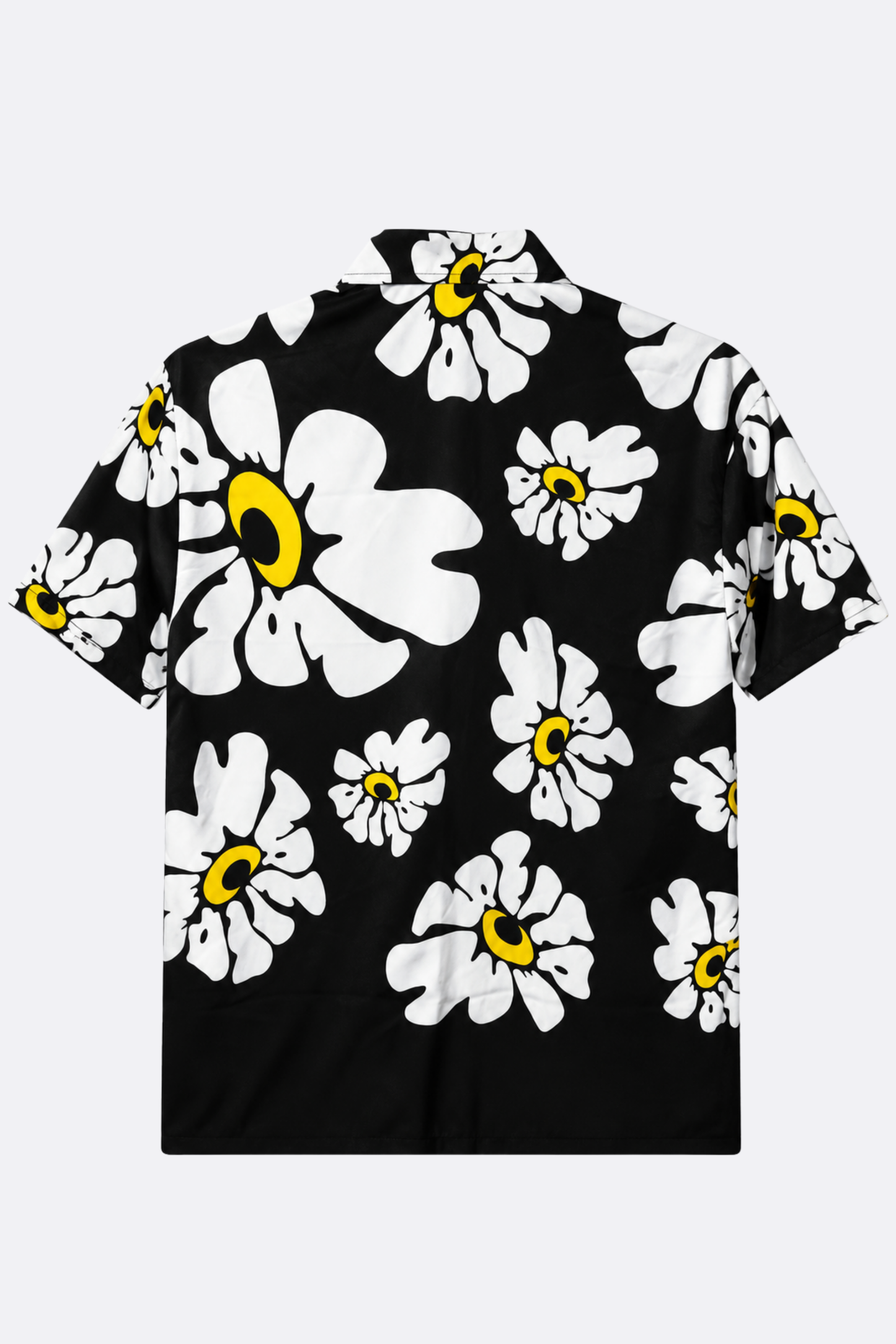 CAMISA NEGRA FLORES BLANCAS