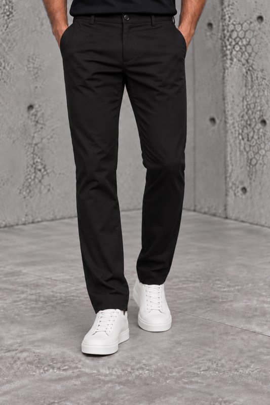 PANATALON DRIL REGULAR NEGRO