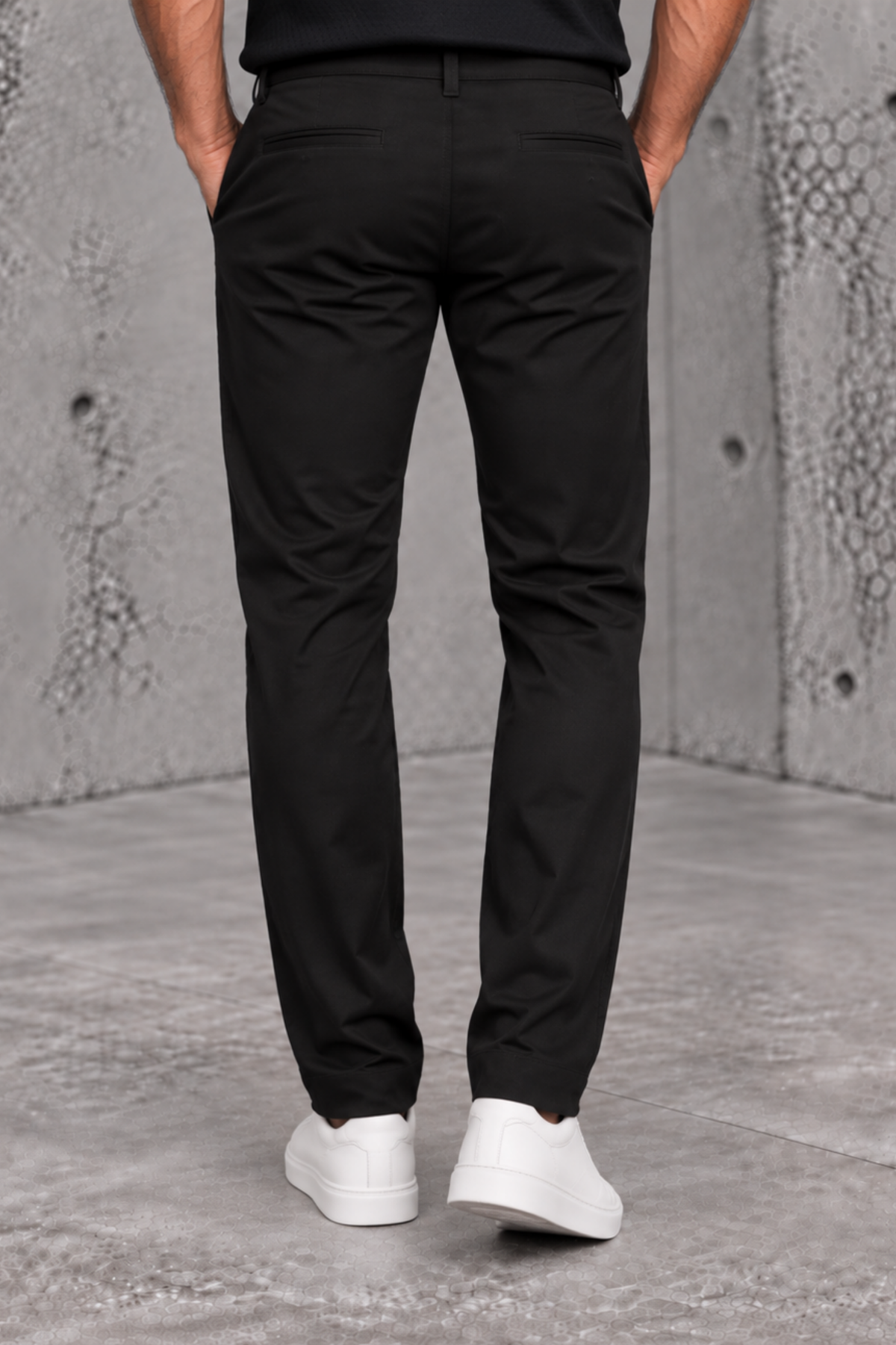 PANATALON DRIL REGULAR NEGRO