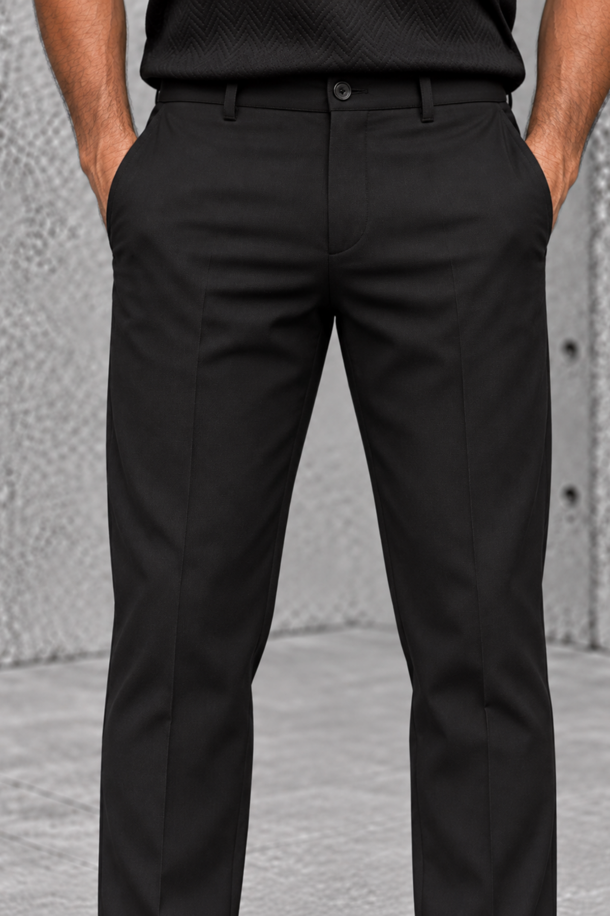 PANATALON DRIL REGULAR NEGRO