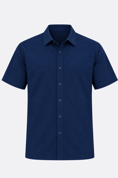 CAMISA AZUL TURQUI - TELA SEDA FRIA