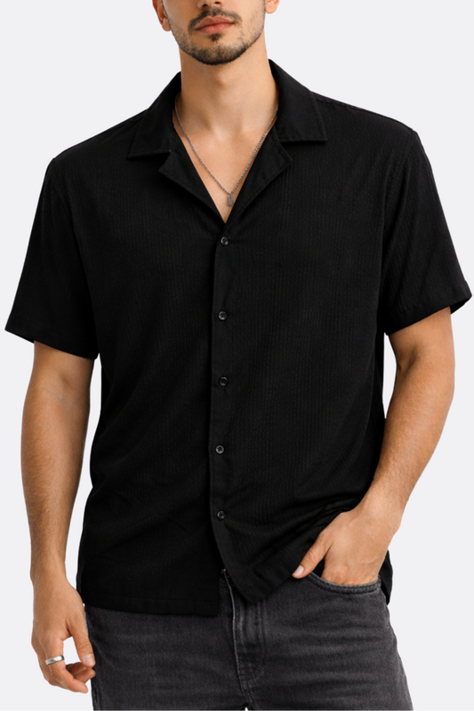CAMISA TEXTURA NEGRA