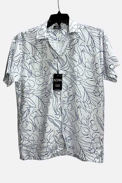 CAMISA BLANCA CON AZUL