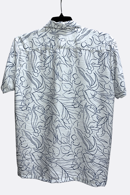 CAMISA BLANCA CON AZUL