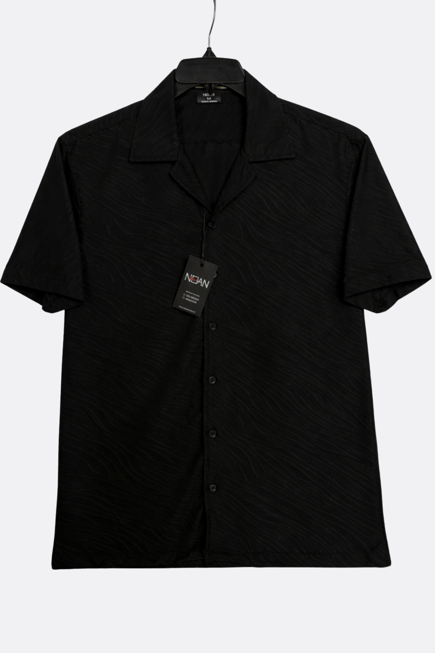CAMISA TEXTURIZADA NEGRA LADRILLADA