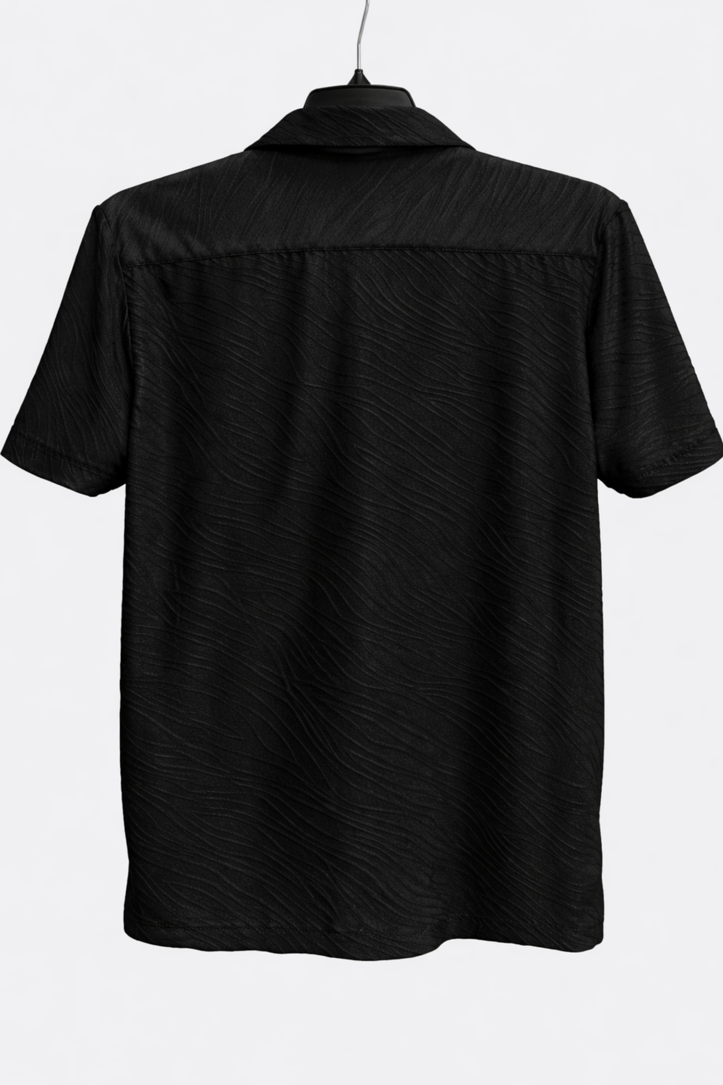 CAMISA TEXTURIZADA NEGRA LADRILLADA