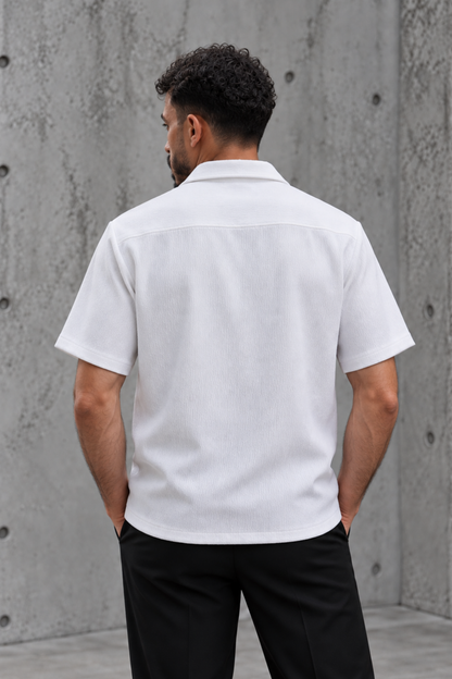 CAMISA TEXTURIZADA BLANCA