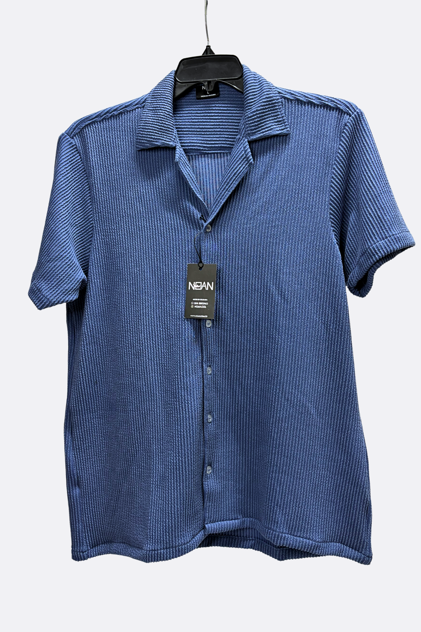 CAMISA TEXTURA AZUL
