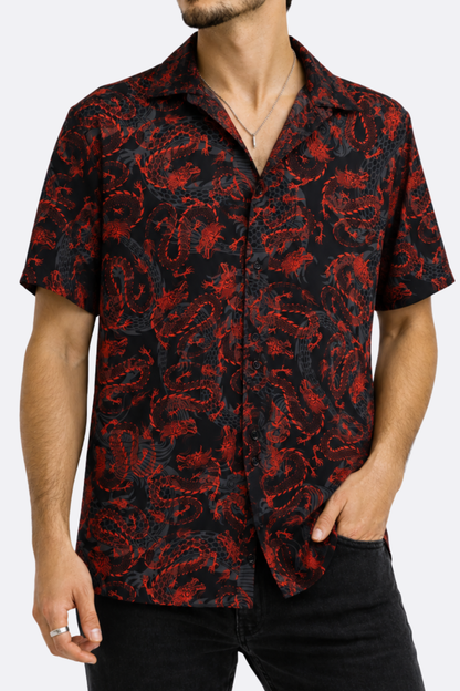 CAMISA DRAGON ROJO