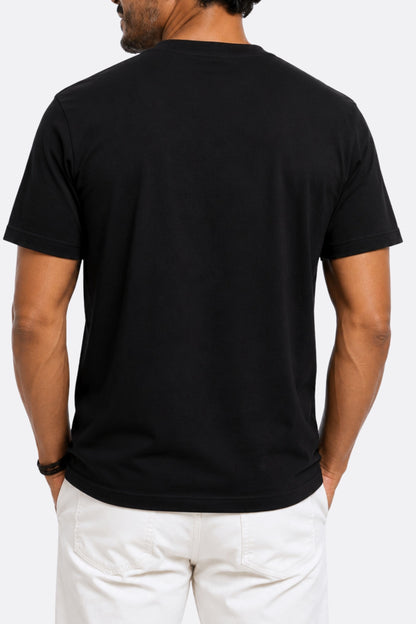 CAMISETA BÁSICA NEGRA - ALGODON 265GM