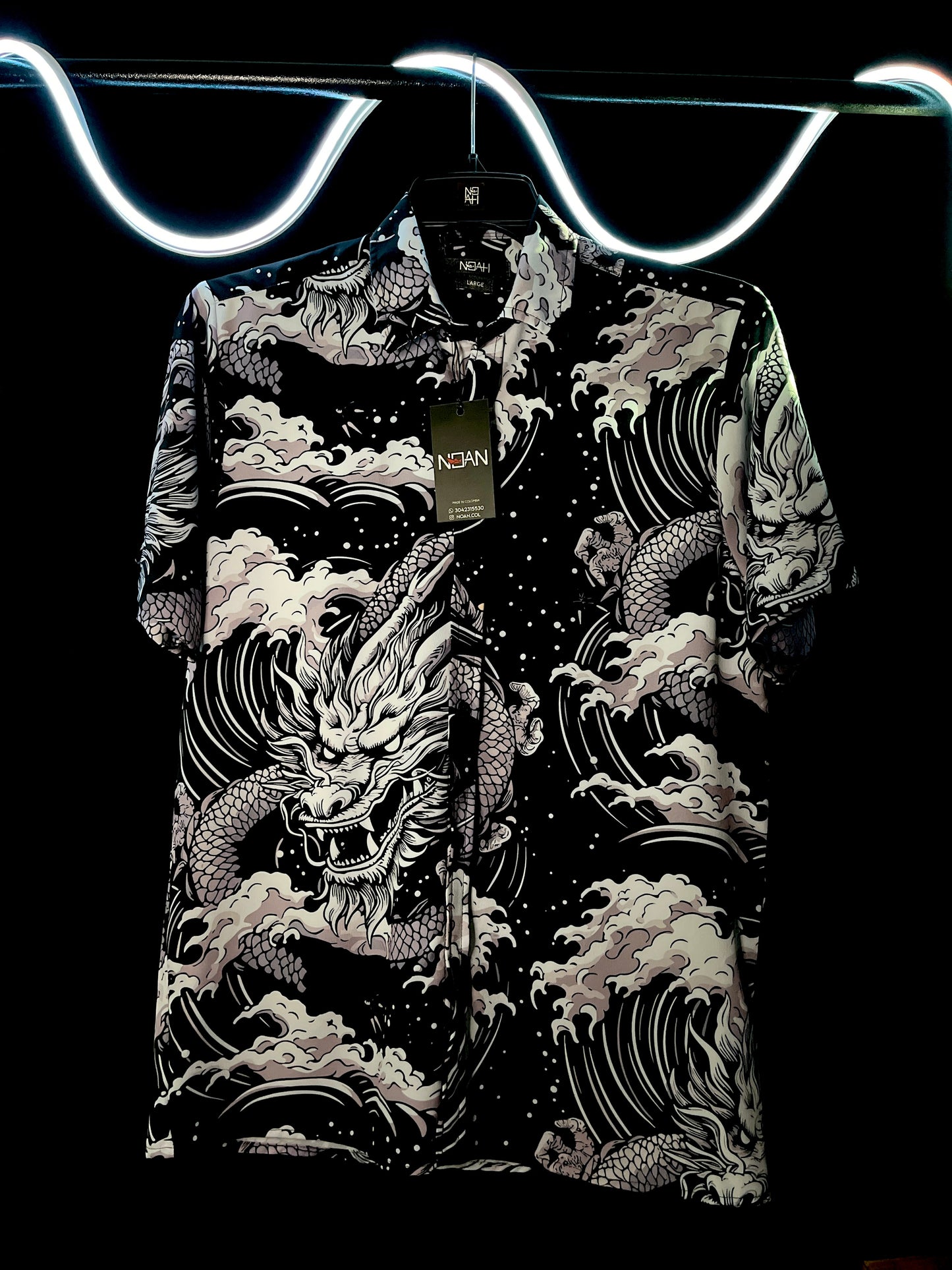 CAMISA DRAGON NEGRO