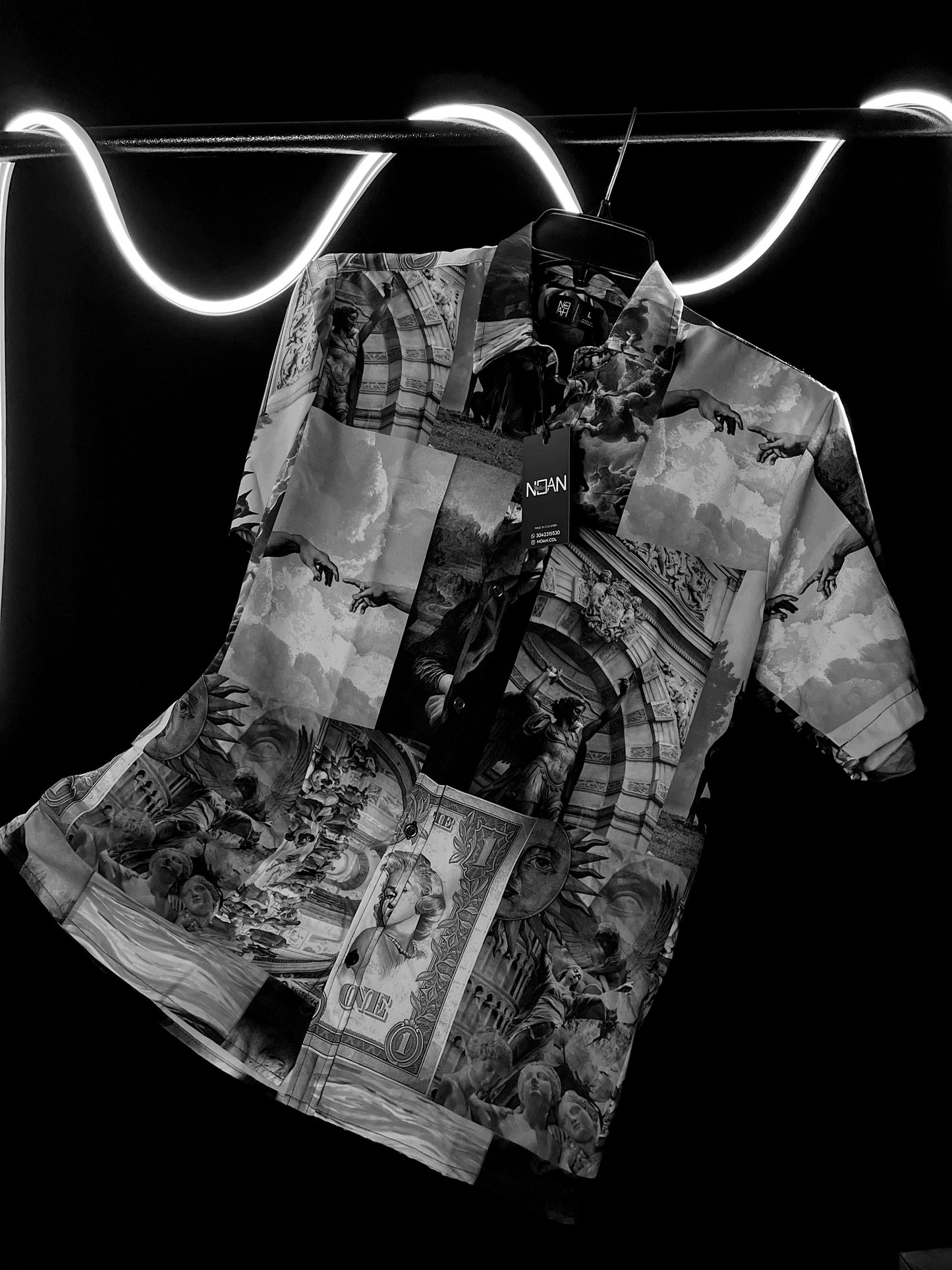 CAMISA COLLAGE B&W