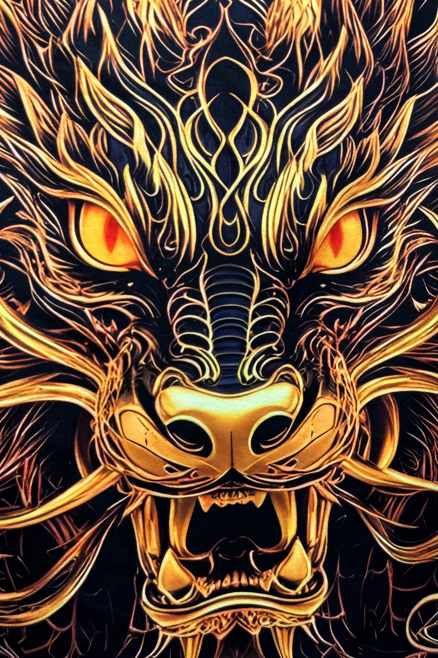 CAMISA DRAGON DORADO